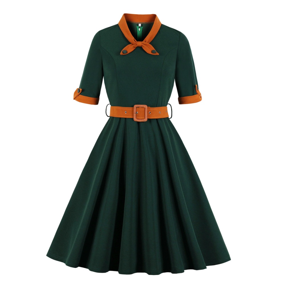 Large yard splice dress European style belt for women