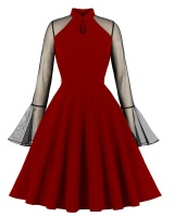 Halloween dress red evening dress for women