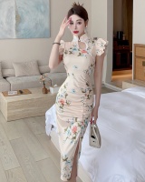 Maiden package hip cheongsam colors split dress for women