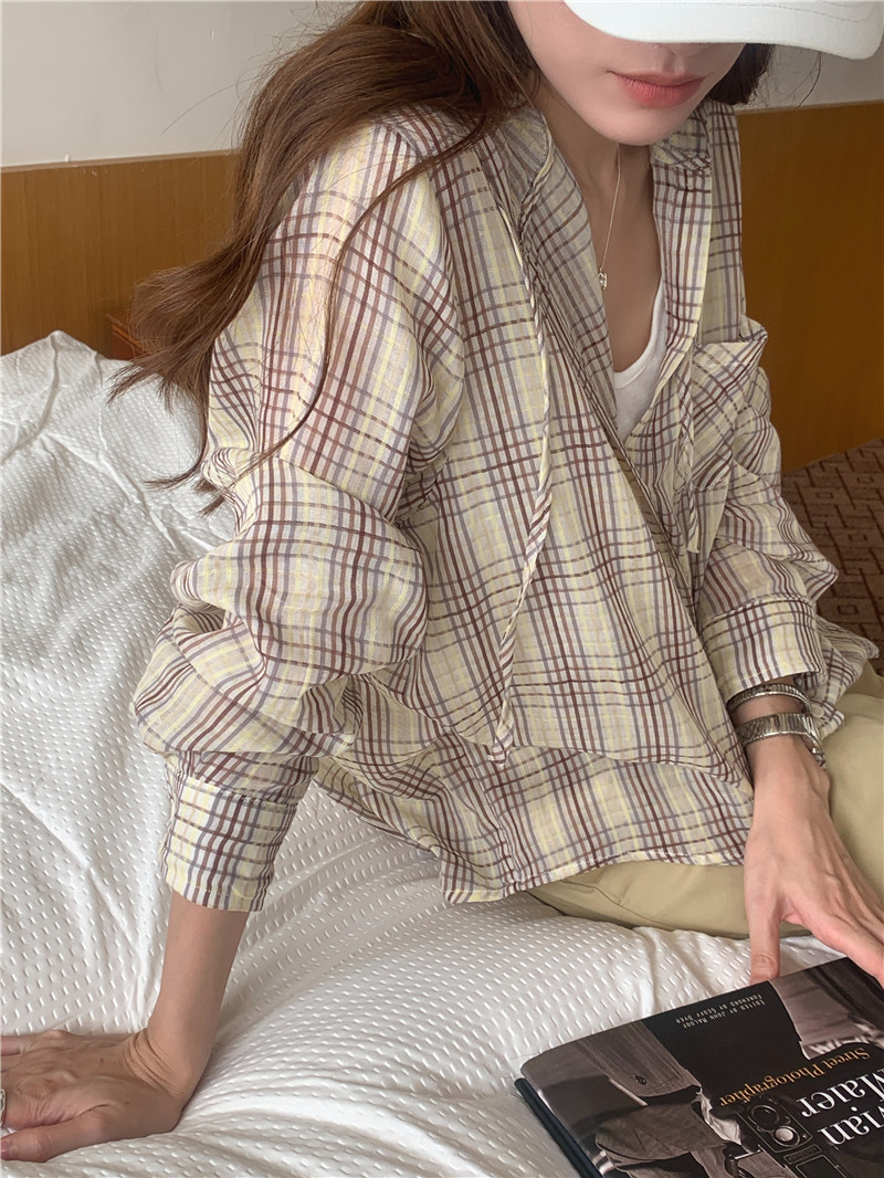 Sunscreen Korean style long sleeve hooded Casual shirt