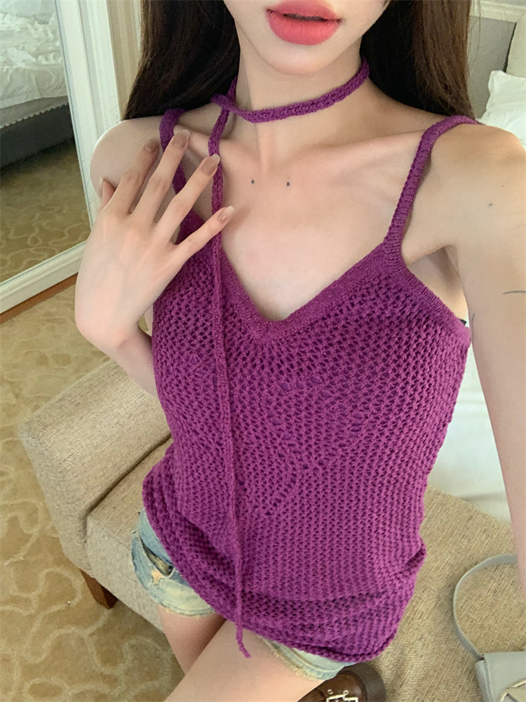 Sling spicegirl knitted summer tops