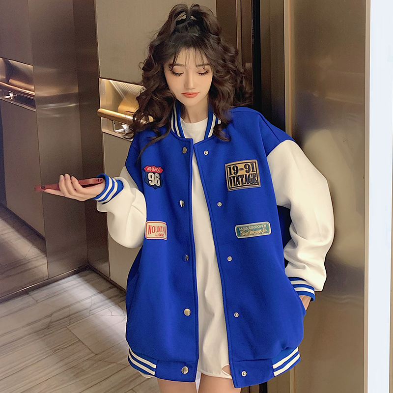 Spring and autumn coat baseball uniforms for women