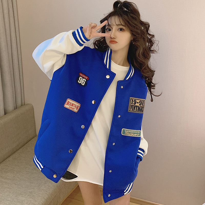 Spring and autumn coat baseball uniforms for women