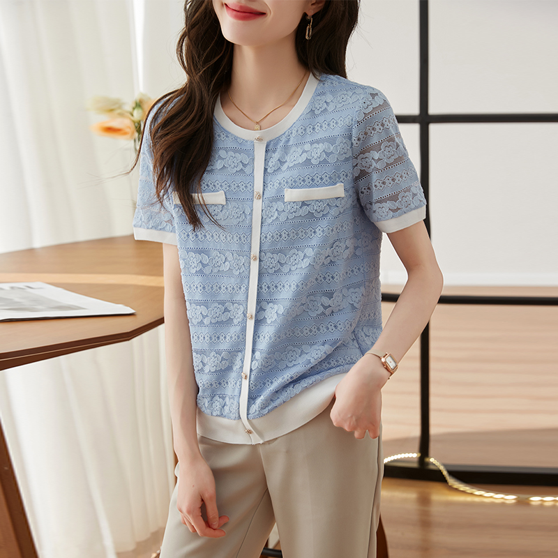 Short sleeve shirts Western style small shirt for women