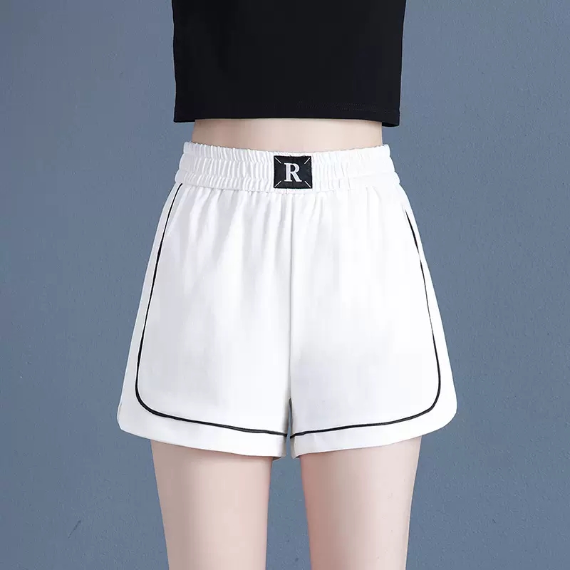 White black sweatpants thin summer pants for women