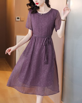 Luxurious light purple dress for women