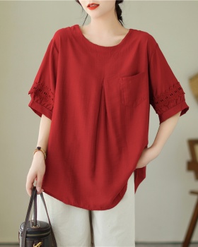 Large yard splice shirt loose pullover tops for women