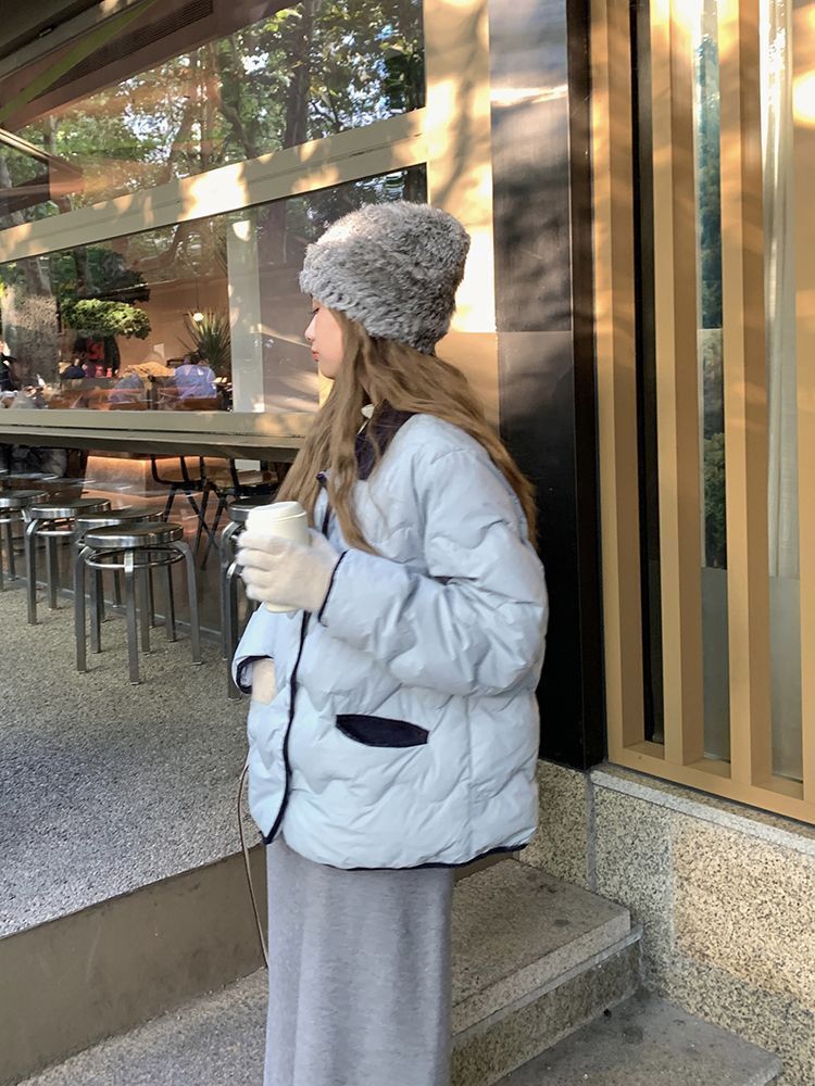 Winter students jacket light cotton coat for women