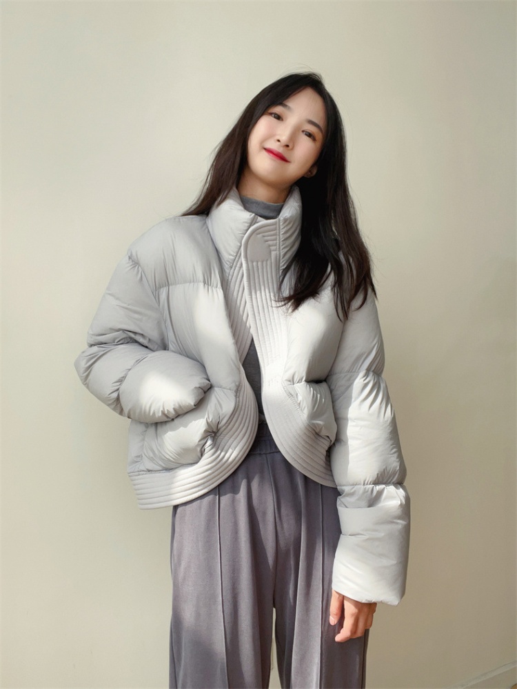 Thermal loose cotton coat short bread clothing for women
