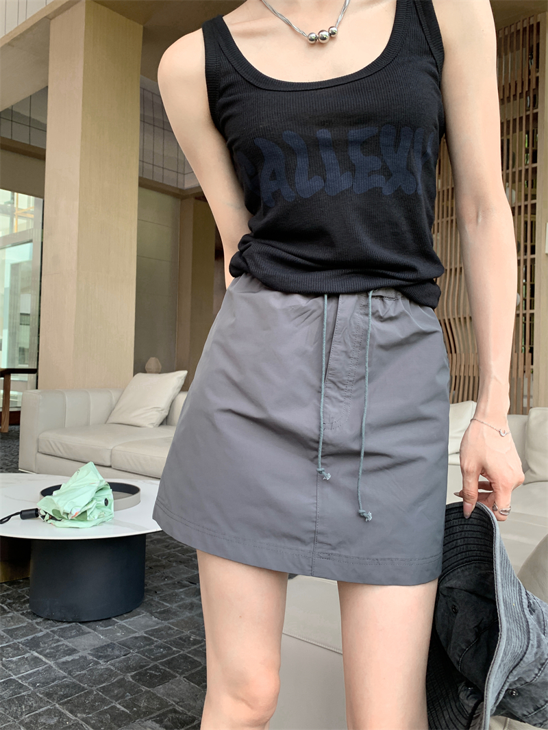 Summer bandage work clothing slim high waist short skirt