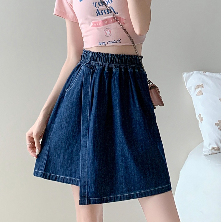 Pleated culottes spring and autumn short skirt for women
