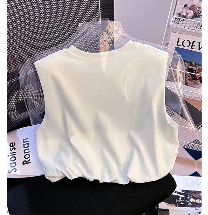 Round neck short T-shirt loose tops for women