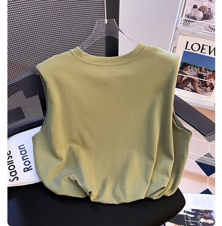 Round neck short T-shirt loose tops for women
