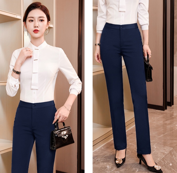Temperament business suit slim suit pants 4pcs set for women