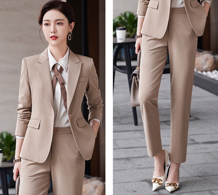Spring and autumn pants business suit 3pcs set
