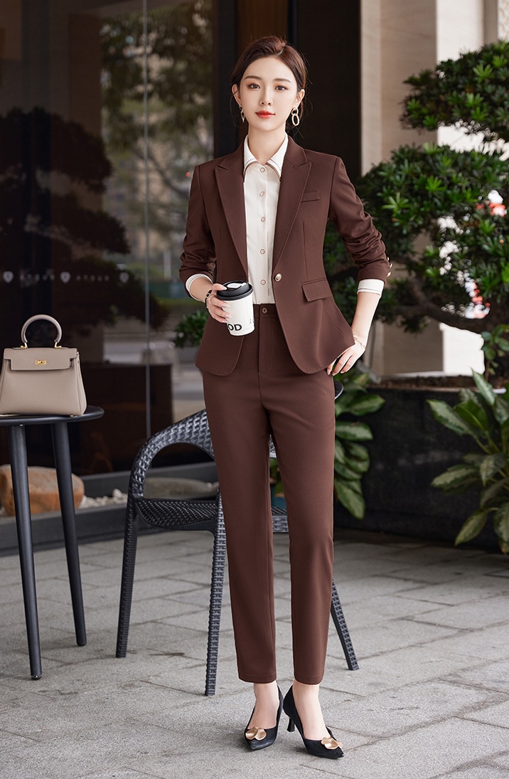 Spring and autumn pants business suit 3pcs set
