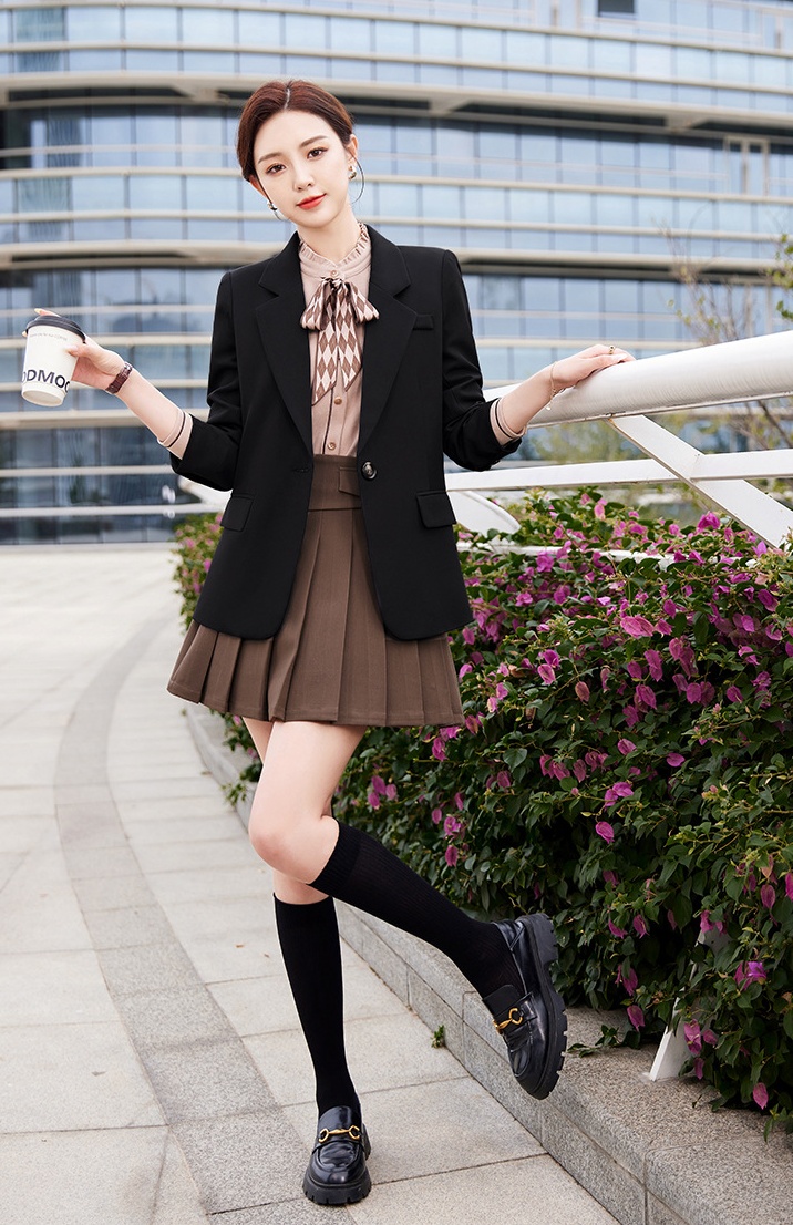 Profession long sleeve shirt fashion skirt 3pcs set for women