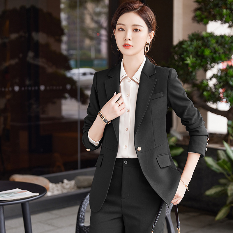 Temperament work clothing fashion business suit 3pcs set for women