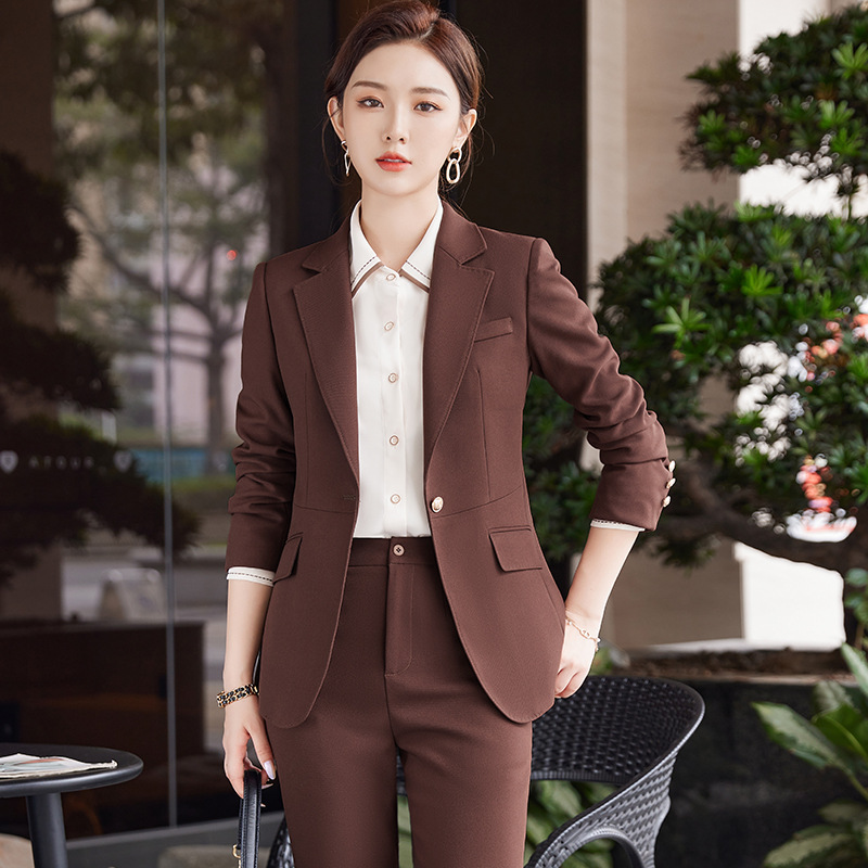 Temperament work clothing fashion business suit 3pcs set for women