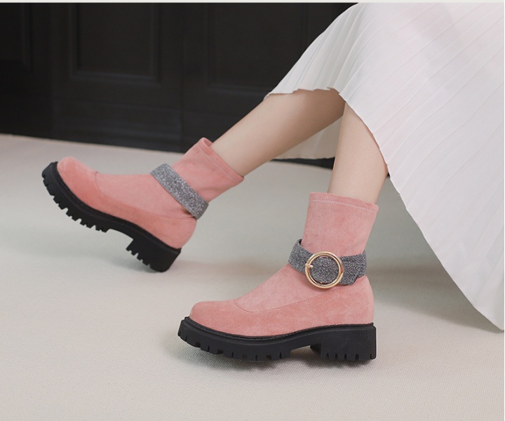 Elasticity short boots autumn and winter boots for women