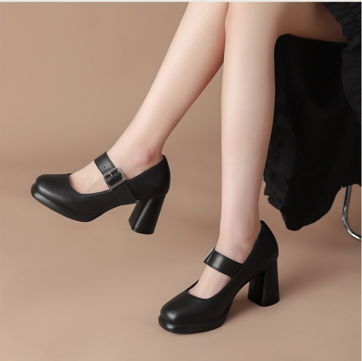 Large yard high-heeled shoes work clothing for women