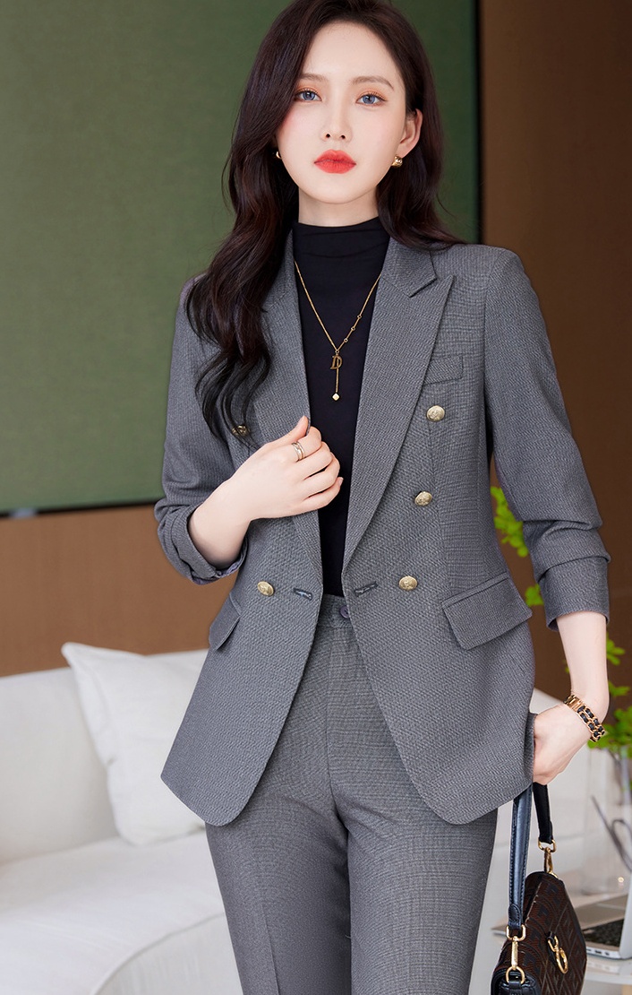 Temperament coat overalls business suit 2pcs set for women