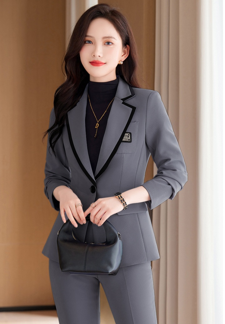 Fashion coat temperament business suit 2pcs set