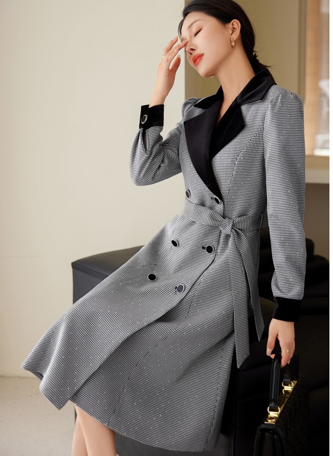 Large yard fashion overcoat temperament winter coat