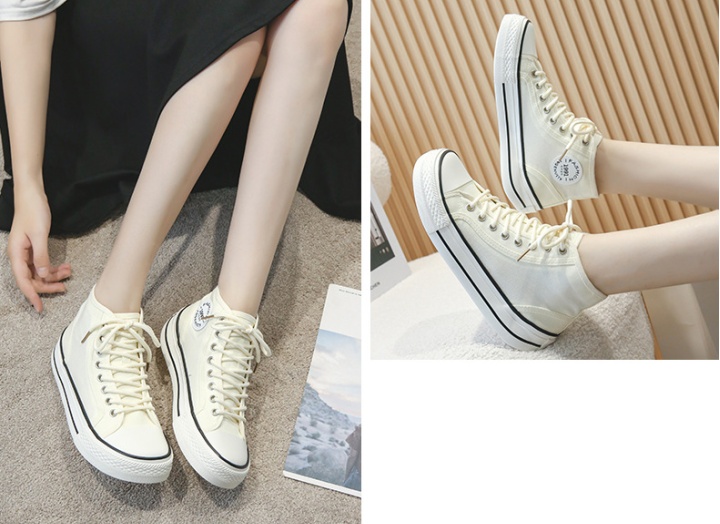 Girl breathable board shoes fashion canvas shoes
