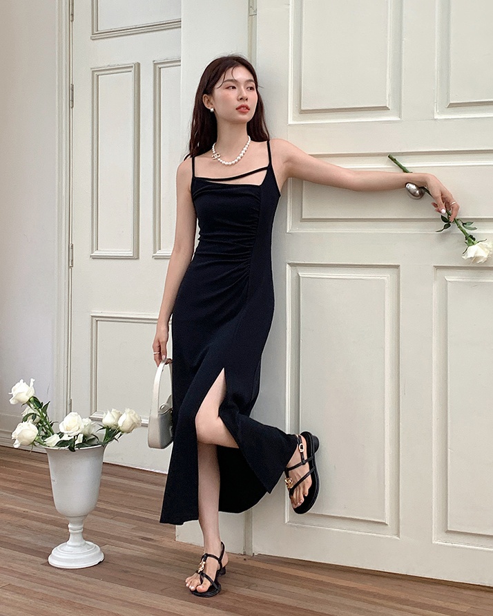 Pure summer bottoming sling long sexy dress