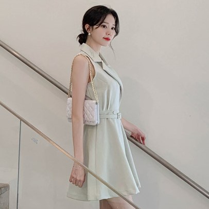 Korean style dress double-breasted business suit