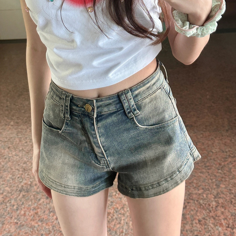 Summer sexy short jeans straight shorts