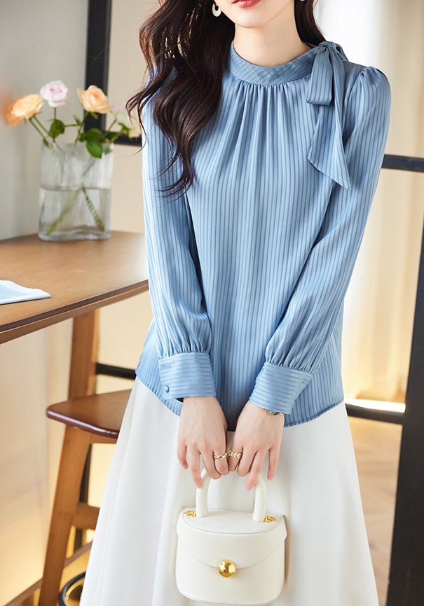 Spring and autumn profession tops niche long sleeve shirt