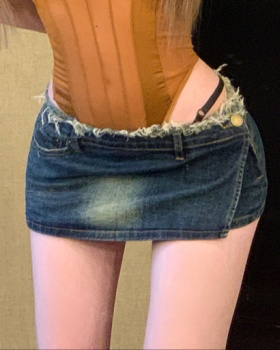 Spicegirl slim short skirt package hip retro culottes