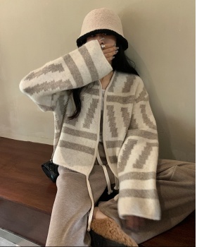 Autumn and winter loose cardigan lazy sweater for women