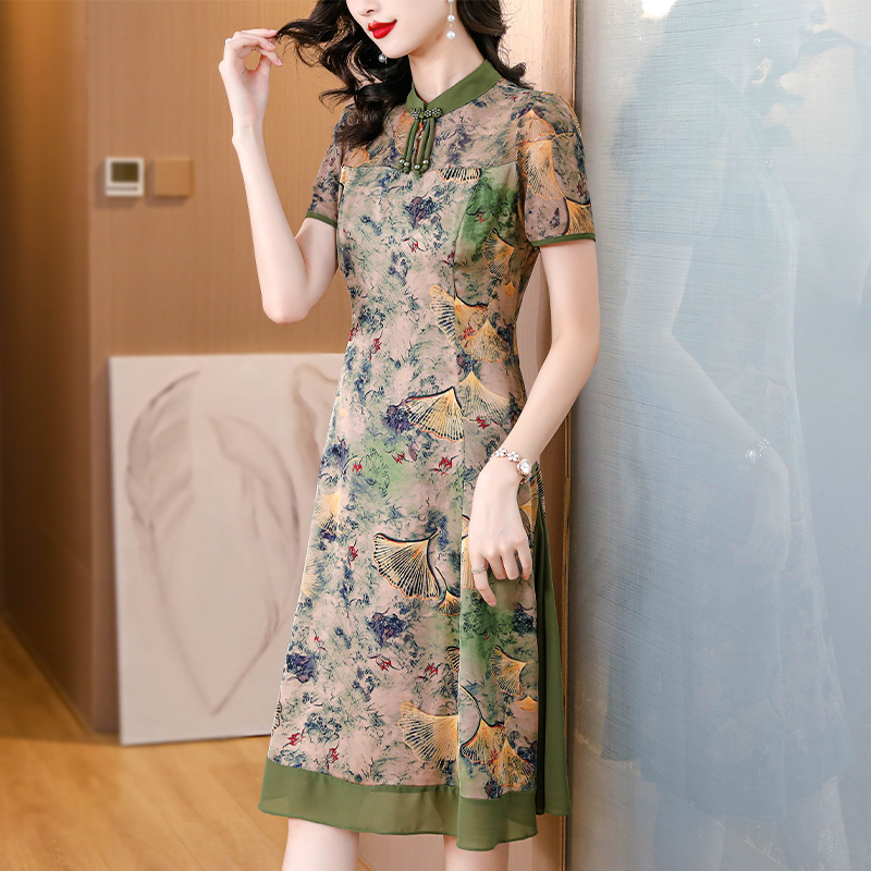 Refinement fashion dress temperament cheongsam for women