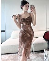 Slim printing dress package hip formal dress for women