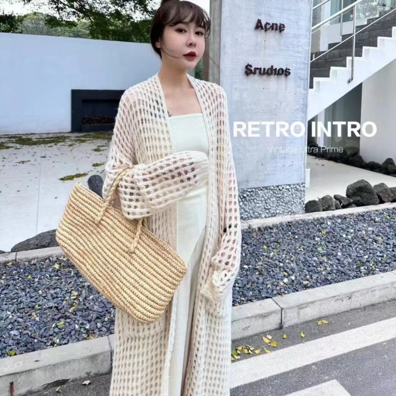 Autumn vacation long dress outside the ride knitted smock