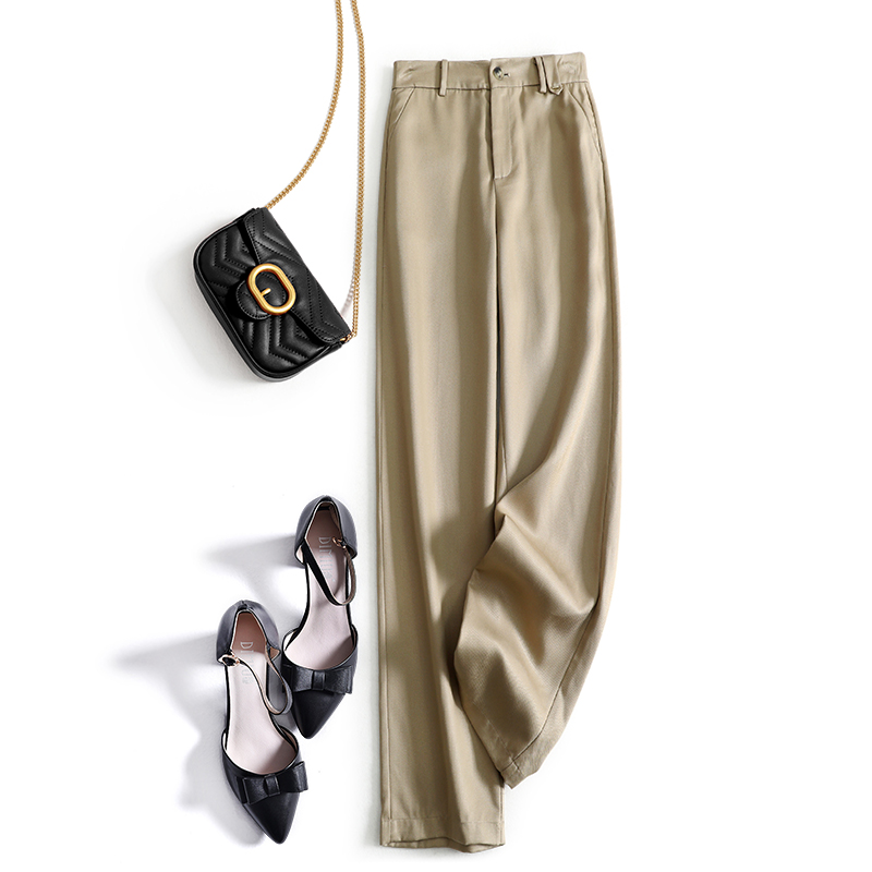 Casual drape wide leg pants spring and summer pants for women