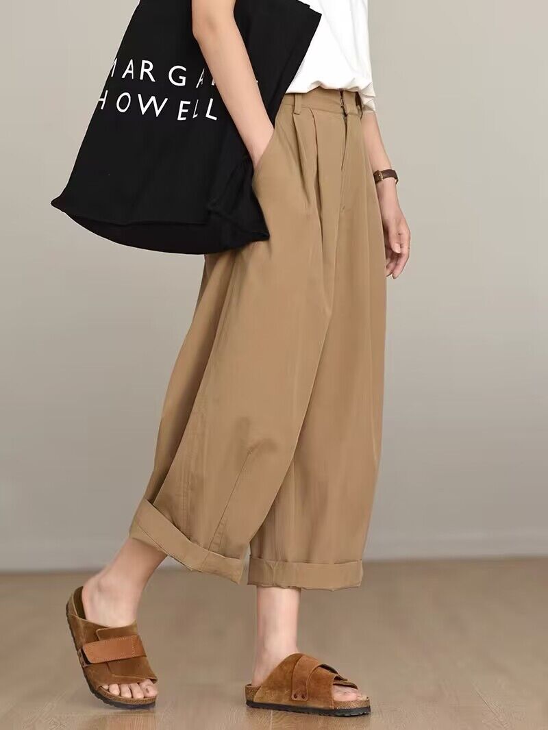 Niche cool slim loose Casual summer pants for women