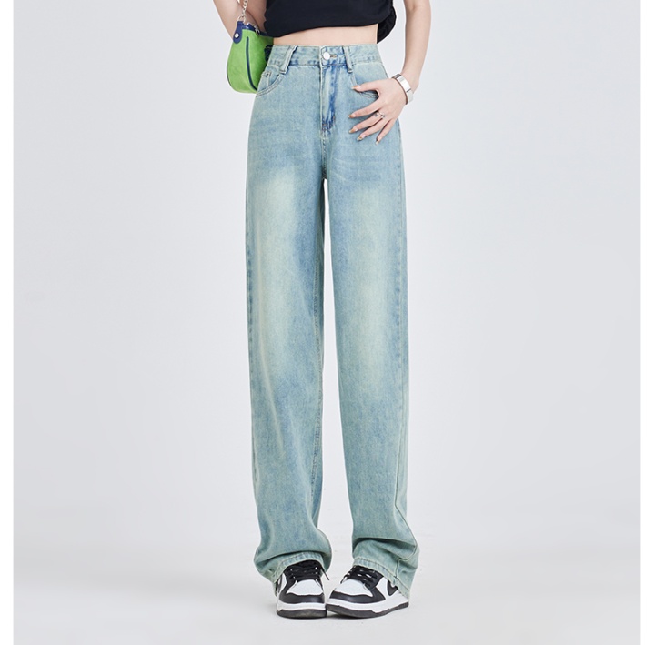 Summer drape pants mopping thin jeans for women