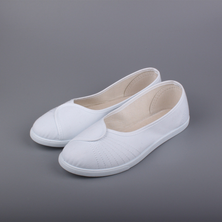 Soft soles cozy spring white nurse breathable flat shoes