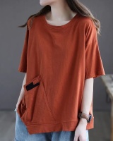 Irregular Korean style T-shirt loose short sleeve tops