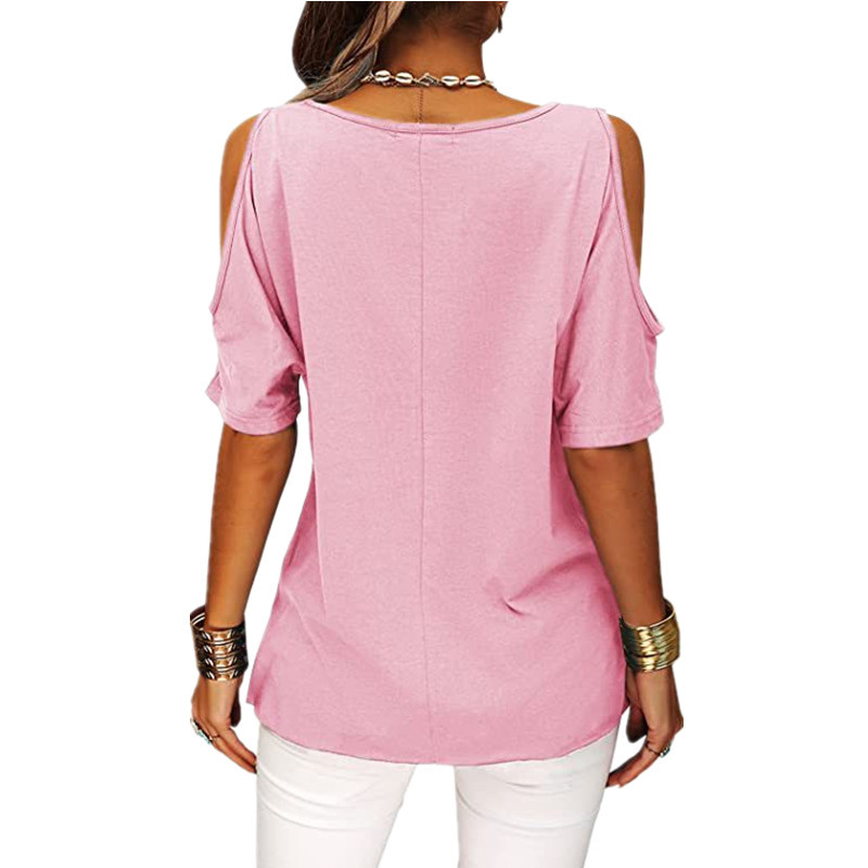 Pure short sleeve loose Casual fashion T-shirt for women