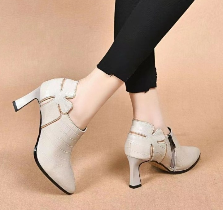 Thick pointed lazy shoes heighten shoes for women