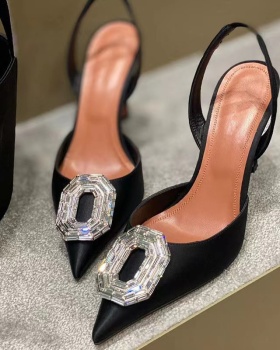 Large yard high-heeled shoes rhinestone sandals for women
