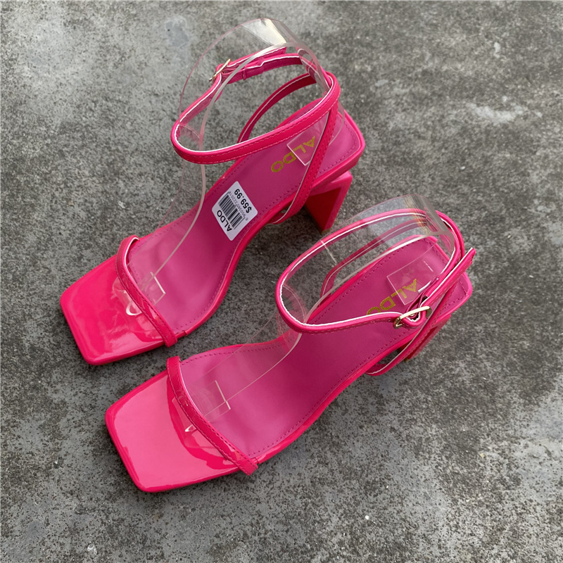 Open toe sexy sandals candy colors shoes for women