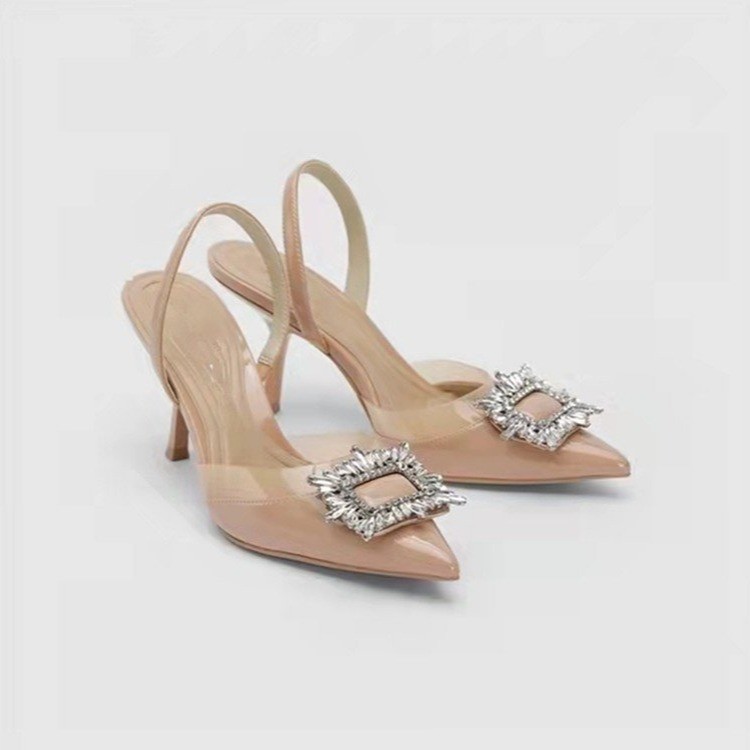 Fine-root sandals rhinestone high-heeled shoes for women