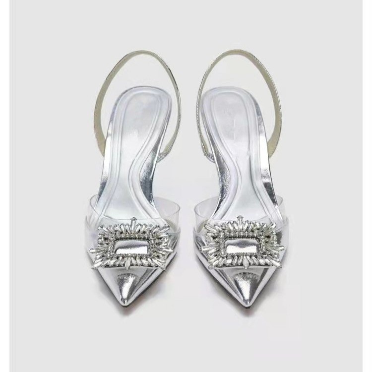 Fine-root sandals rhinestone high-heeled shoes for women