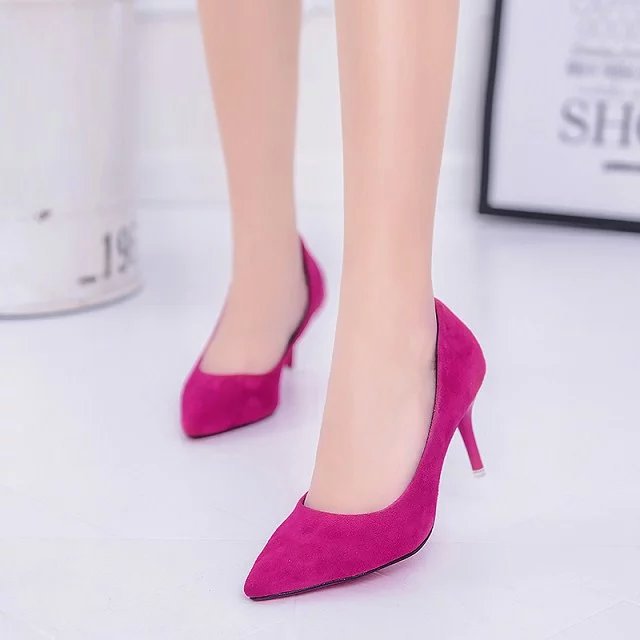 Broadcloth high-heeled shoes fine-root shoes for women